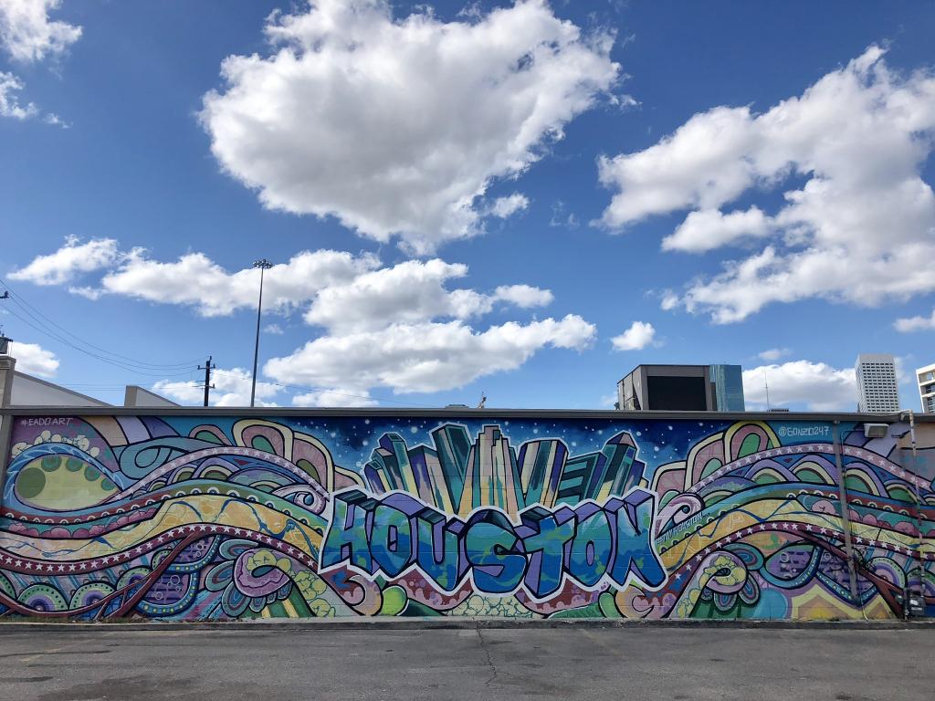 Houston is full of colorful and intricate murals across the city.