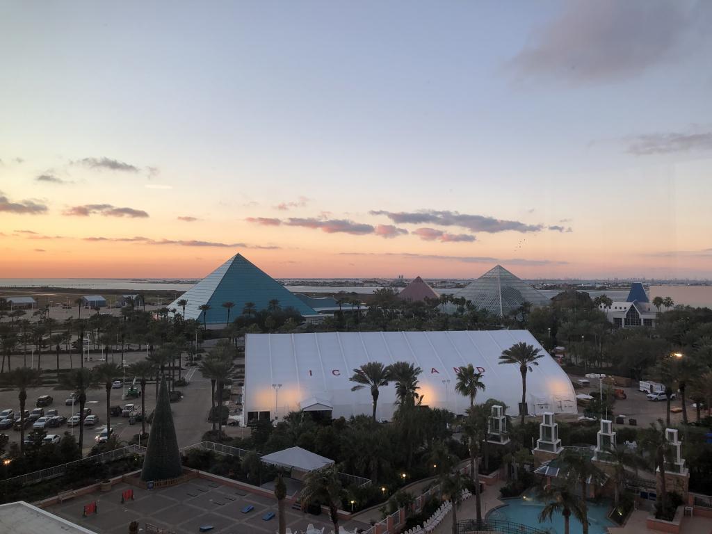 Located in Galveston, Moody Gardens has a museum and aquarium. This beautiful site is also where our yearly departmental retreat takes place.