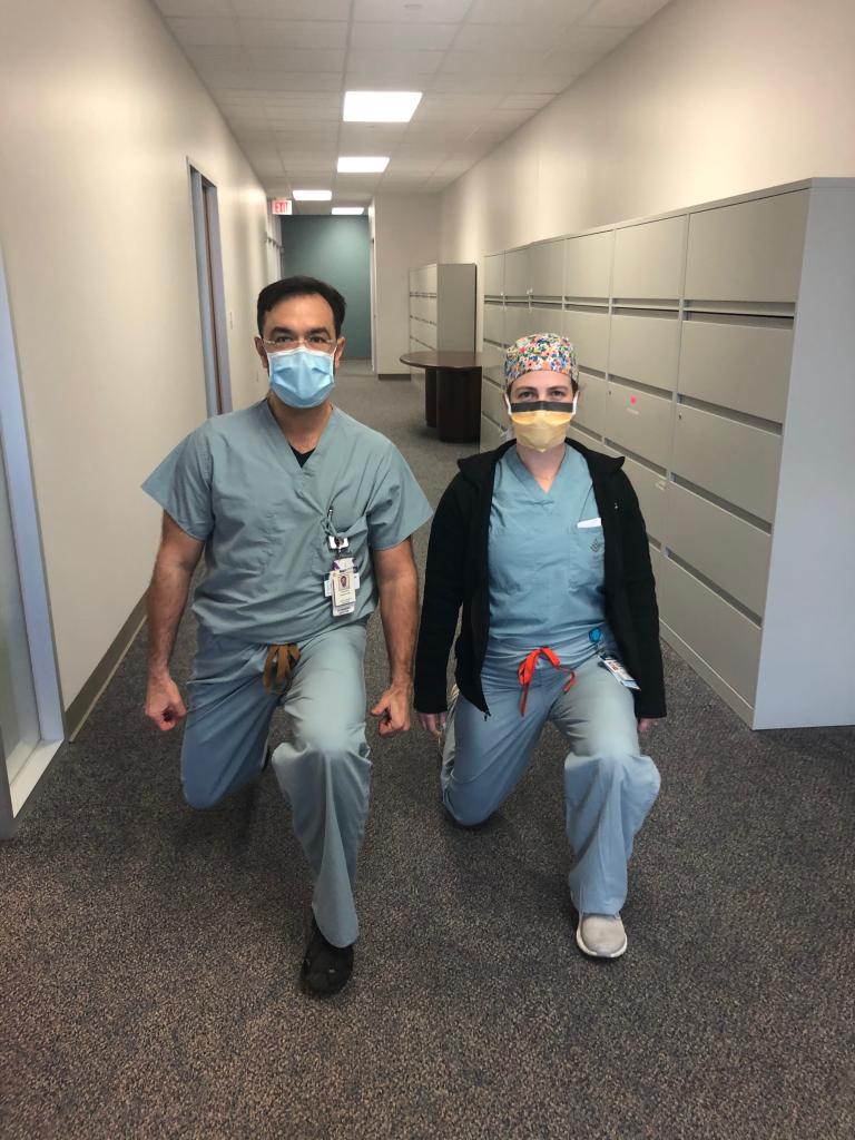 Drs. Grace and Orejuela participate in Wellness activities!