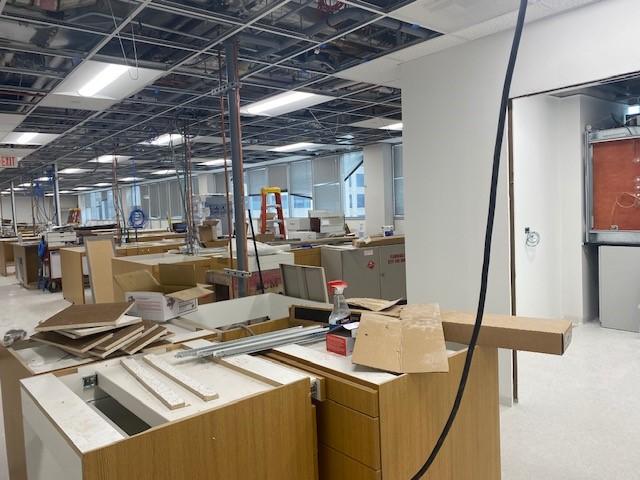 The new lab space is underway!