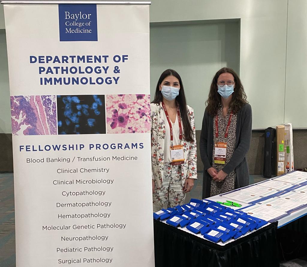 Dr. Fuller and Dr. Garcia proudly represent BCM at the USCAP 2022 Fellowship Fair.