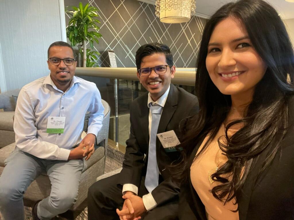 Drs. Dcunha, Eltahir, and Platero-Portillo are excited for an in-person Texas Society of Pathologists’ 2022 Annual Meeting.
