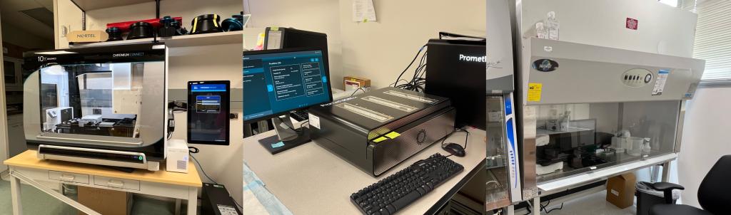 Photo of the Chen Lab equipment.