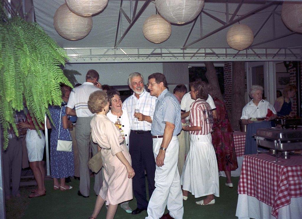 Dr. O'Malley and Dr. Brinkley's welcome BBQ reception.