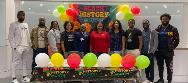 Several people celebrating Black History Month