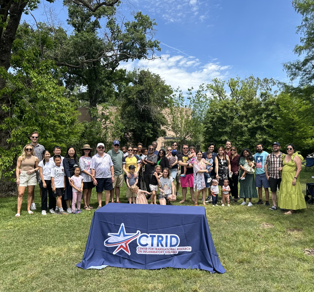 CTRID's first Picnic in the Park social hosted on Saturday, April 13, at Menil Park. Members brought their families and enjoyed an afternoon filled with food, games, and community!