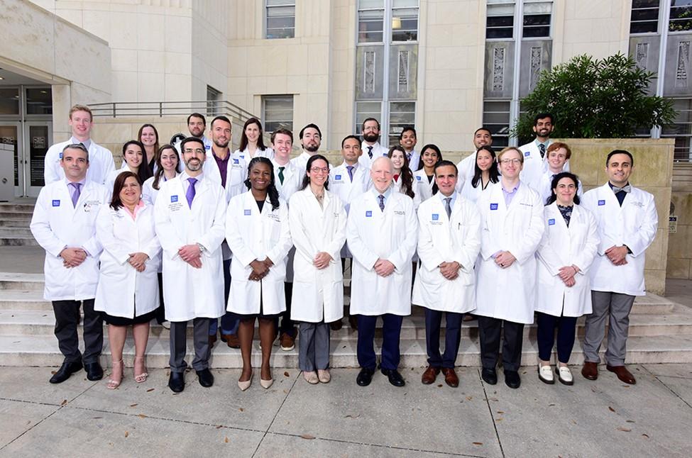 group photo of baylor college of medicine residents smiling