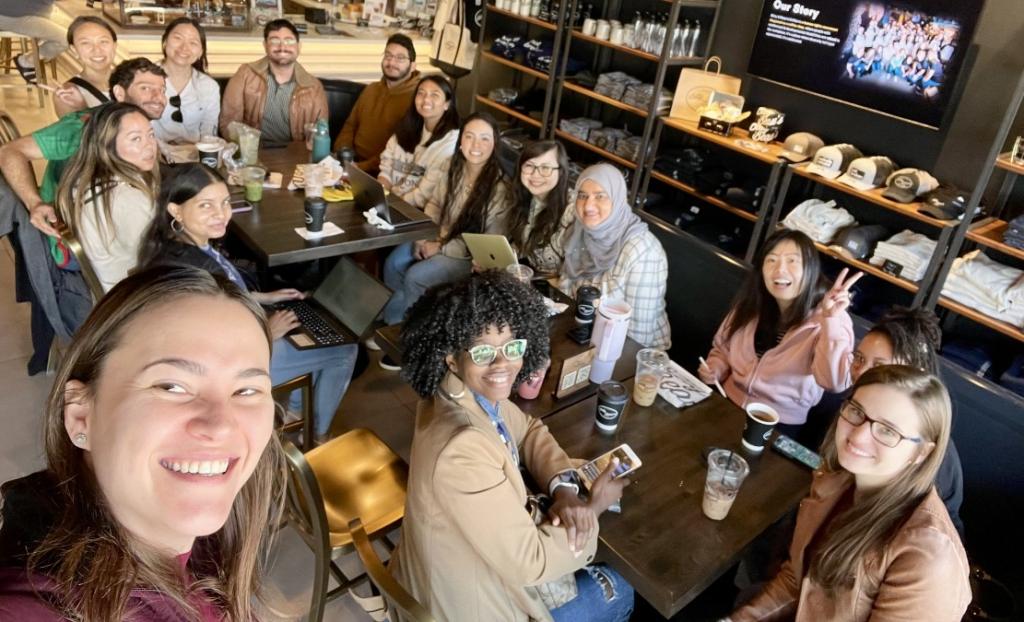 Group of people smiling at a day out