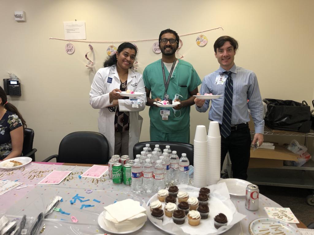 some residents enjoying desserts