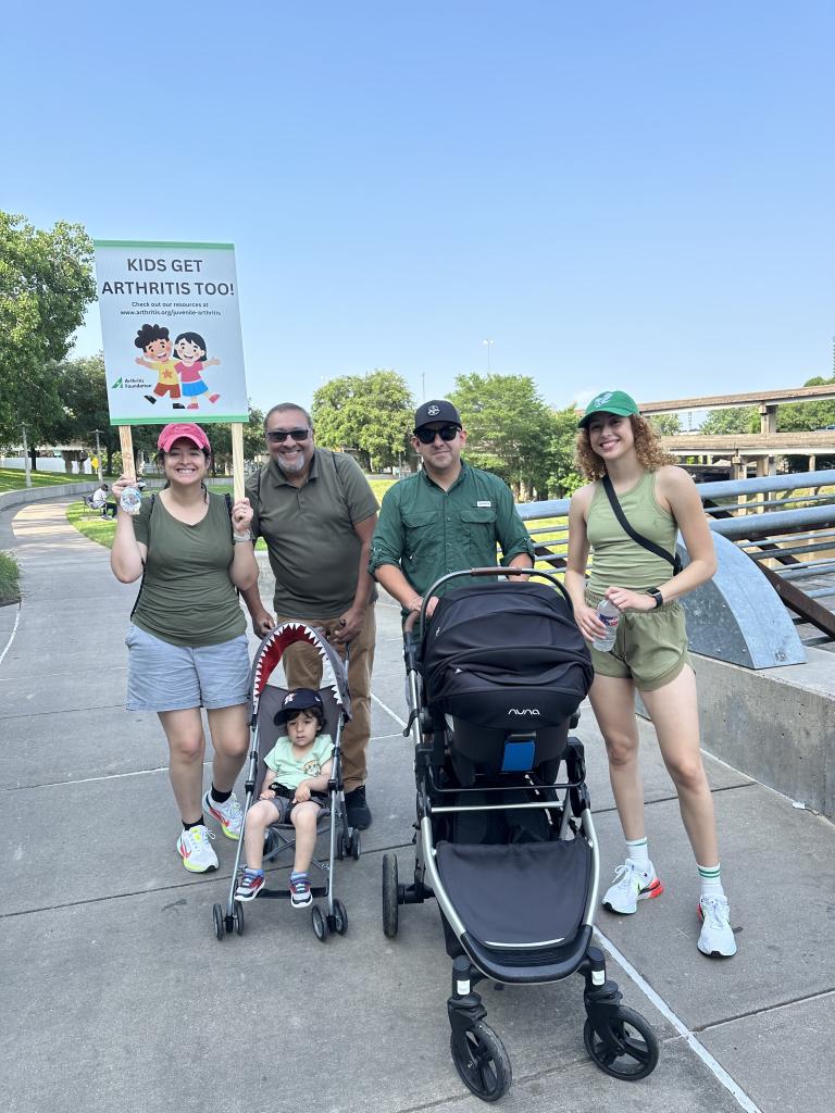 family enjoying a nice stroll