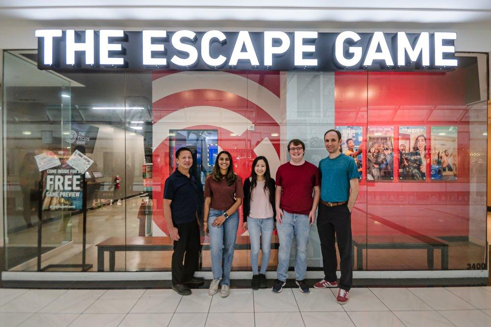 Lab members visting Escape Room, August 2022