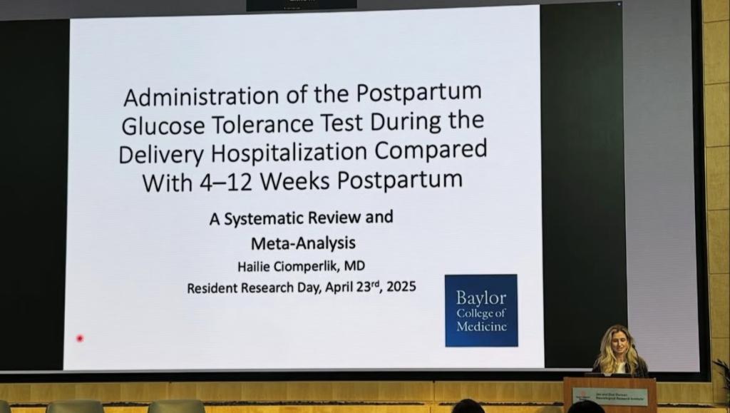 Resident presentations at the 2025 Resident Research Day
