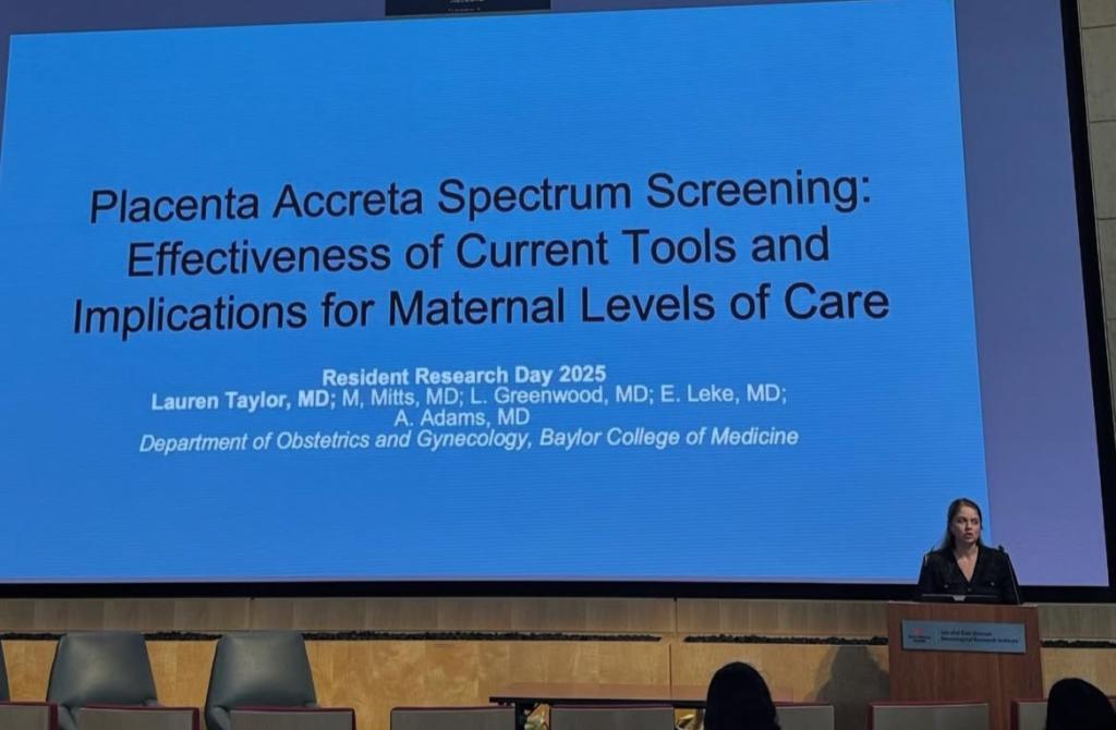 Resident presentations at the 2025 Resident Research Day