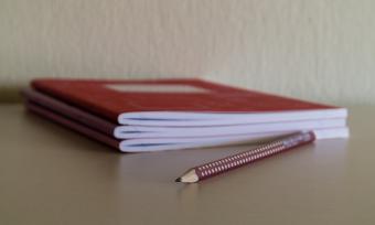 Back to School notebooks and pencil 