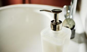 Image of bathroom sink with soap