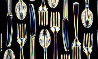 Close up of spoons, forks and knives