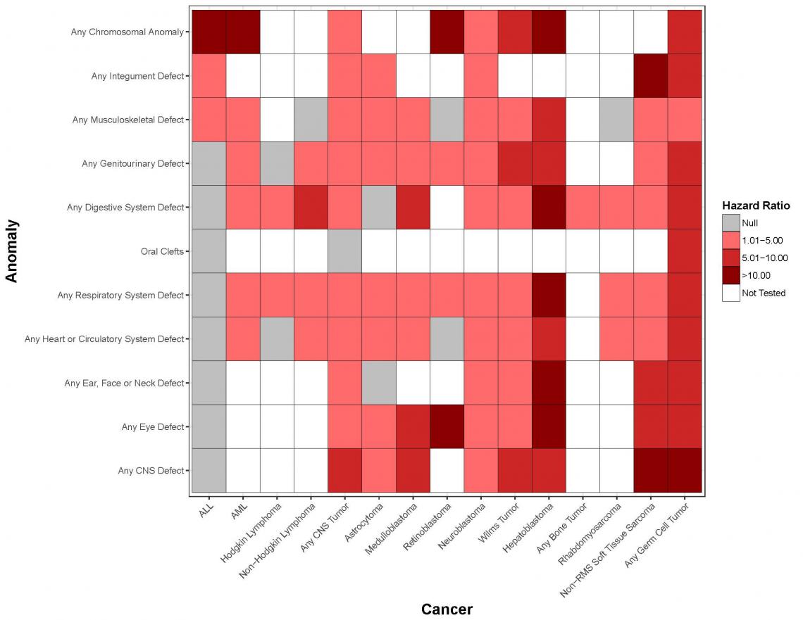 Genetic Overlap Between Anomalies and Cancer in Kids 