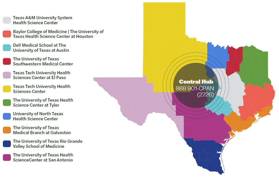 Brought to Texas by the creation of the Child Mental Health Care Consortium through Senate Bill 11 in 2019.