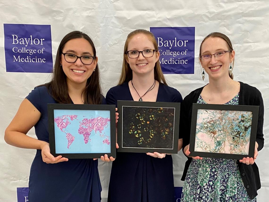 2021 PathArt Winners from left to right: Denisse Leza Rincon, Maria Bloomquist, and Kelsey Hummel.