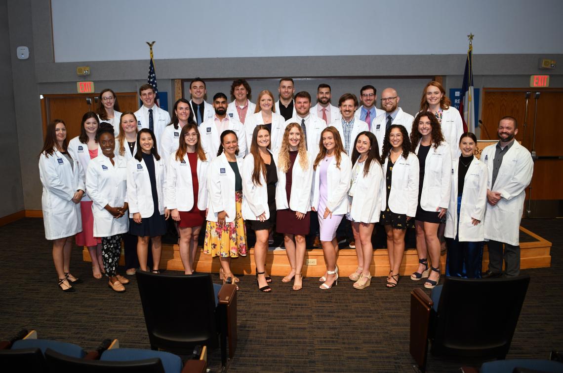 Orthotics and Prosthetics Class of 2023 White Coat Group Photo