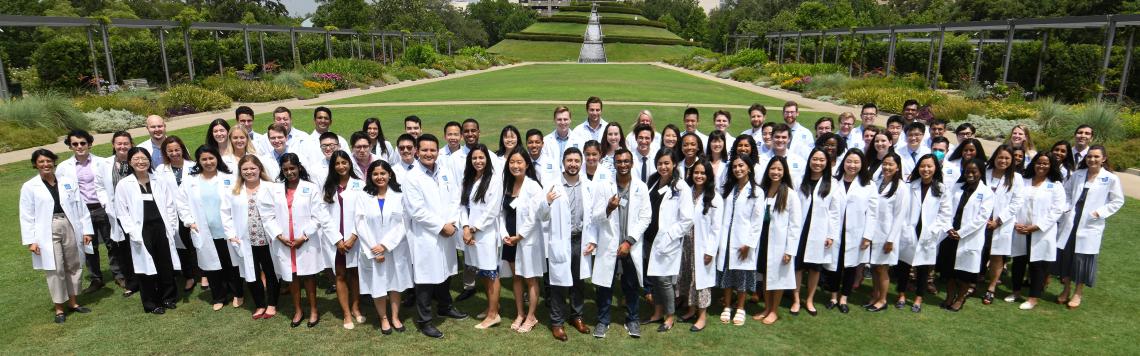 Internal Medicine Residents in a group photo during the white coat ceremony