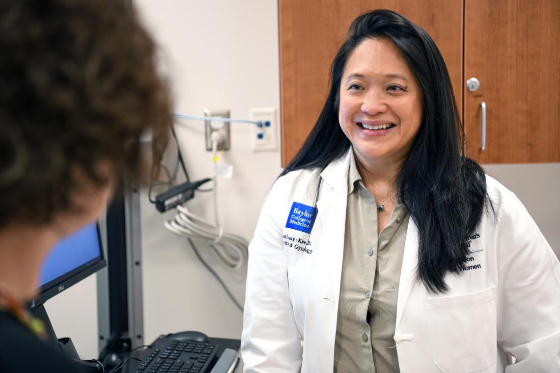 The director of one subspecialty in Obstetrics and Gynecology, Dr. Susan Leong-Kee provides expert care for a gynecology patient.