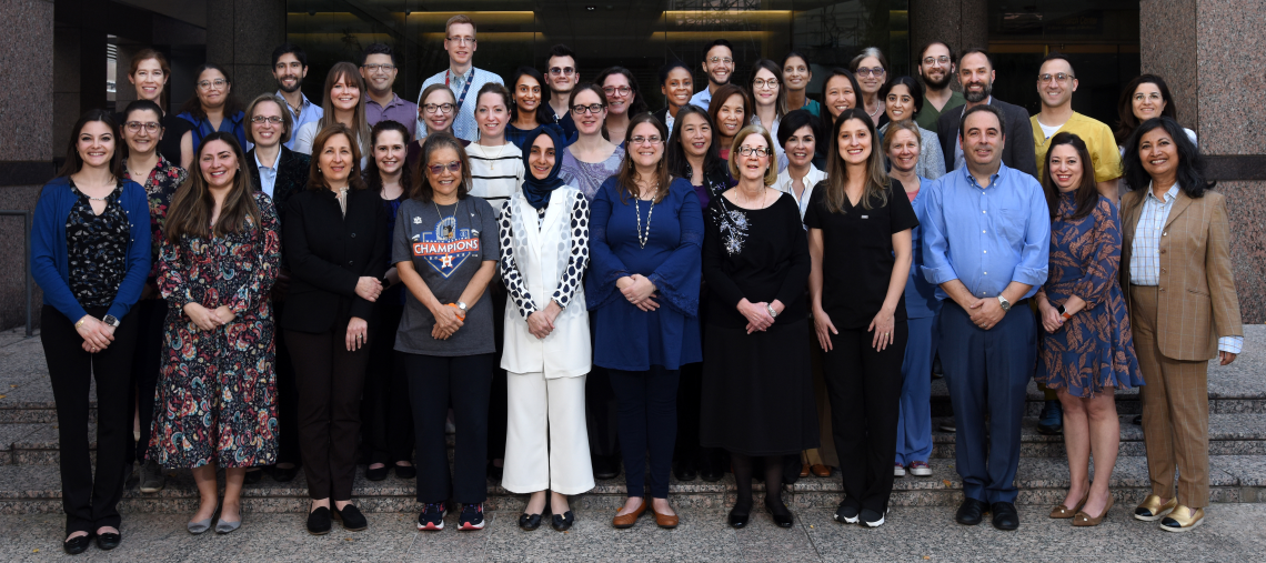 The Pediatric Diabetes and Endocrinology Research team posing together during a recent retreat.