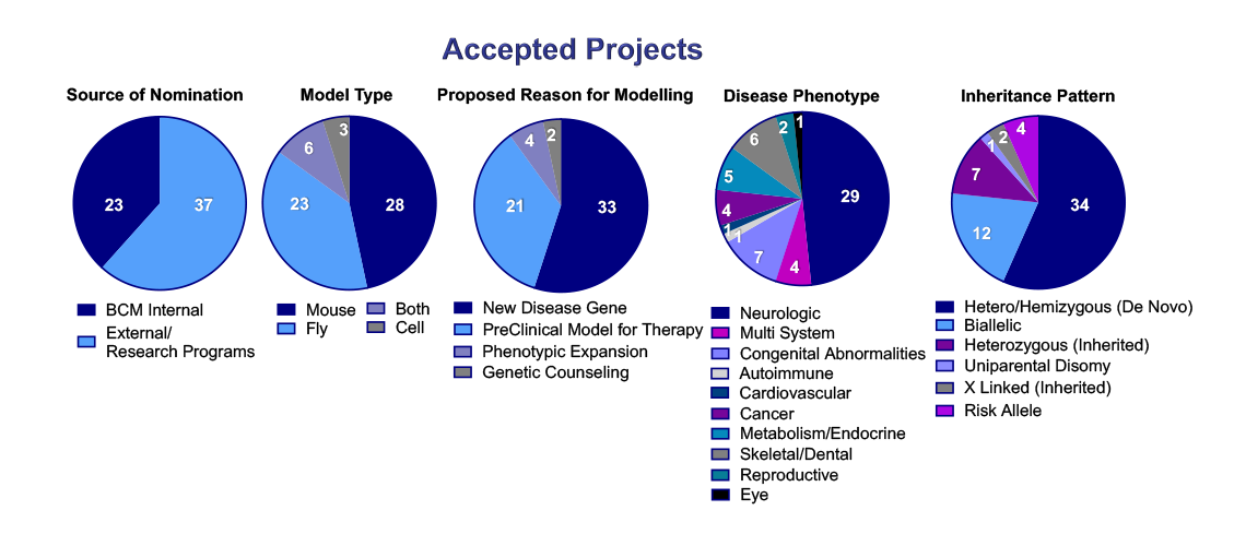 Baylor CPMM Accepted Projects Data Graphs