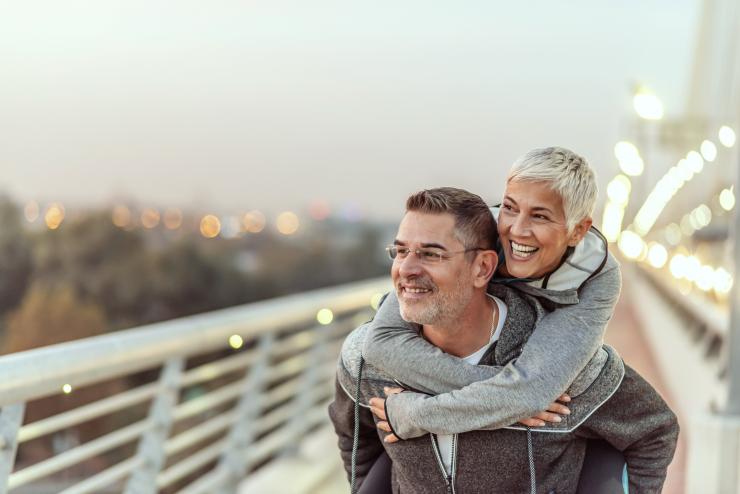 Couple on Bridge