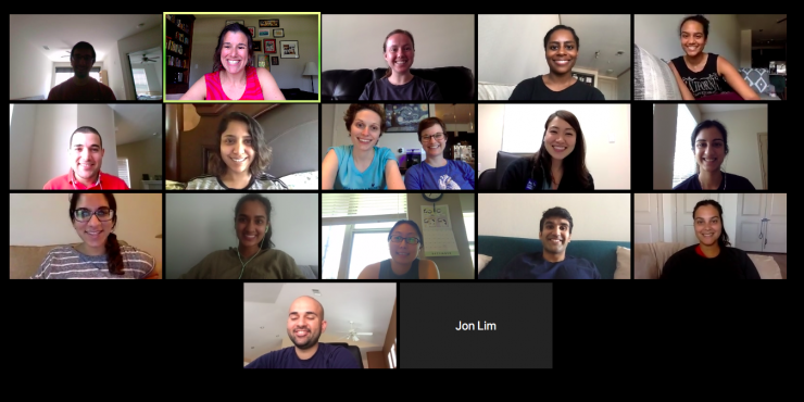Sample weekly VMR summary email sent by our chief residents, including clinical pearls from the Zoom chat discussion