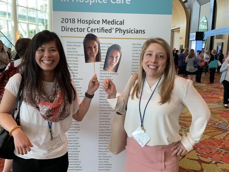 PACT Fellows Marina Ma and Alana Carpenter expanding their Palliative Care knowledge at the annual AAHPM Meeting in Orlando, FL