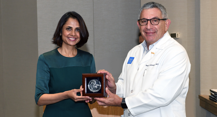 Kanwal with Dr. Klotman