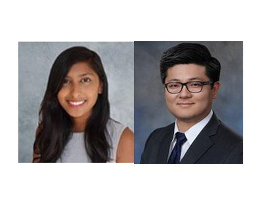 Photo of Dr. Shivani Kastuar and Dr. Anthony Xu