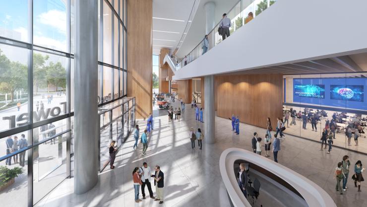 Lillie and Roy Cullen Health Sciences Tower image interior rendering