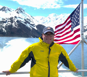 Photo of Douglas Burrin on a boat