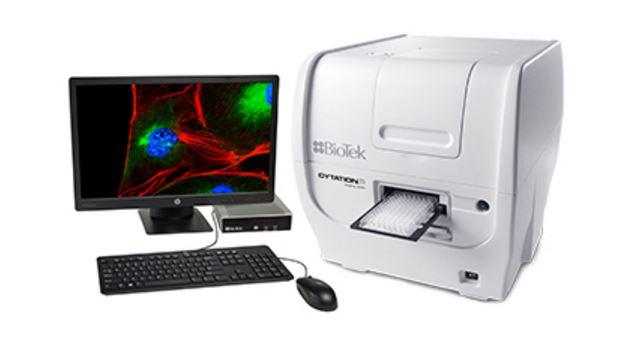 Dual plate reader and imaging system that is capable of fluorescent imaging, bright field, and color bright field.