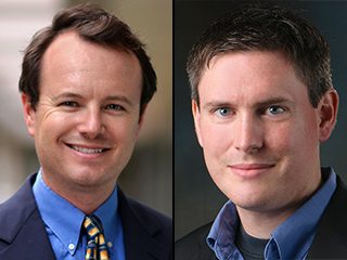 Dr. Michael Beauchamp, professor of neuroscience and John Magnotti, postdoctoral research fellow.