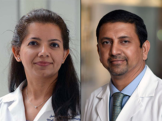 Dr. Seema Lalani, associate professor of molecular and human genetics at Baylor and Dr. Mohan Pammi, associate professor of pediatrics – neonatology at Baylor.