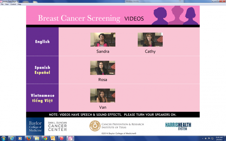 breast cancer screening video