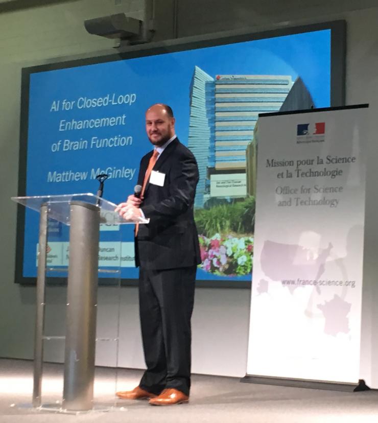 Matt McGinley delivered a talk at the French-American Innovation Days.