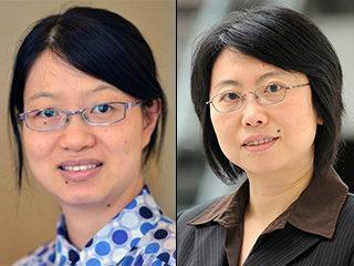 Dr. Linyan Meng, assistant professor of molecular and human genetics at Baylor and Dr. Yaping Yang, associate professor of molecular and human genetics at Baylor and senior laboratory director at Baylor Genetics.