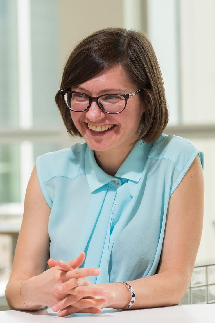 Olga Dudchenko, a postdoctoral researcher at Rice University and Baylor College of Medicine