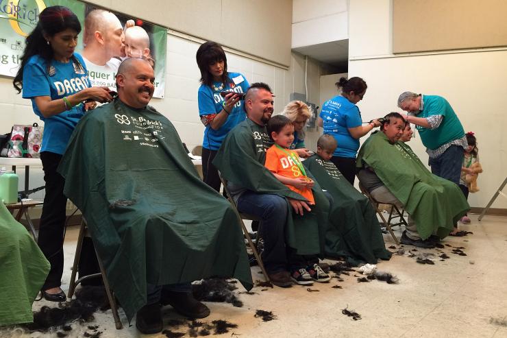 St. Baldrick's signature head-shaving events are its chief fundraisers.