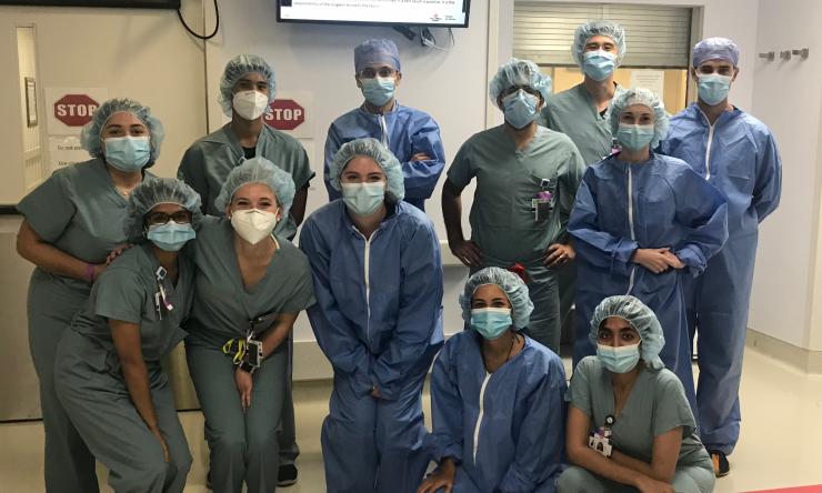 Obstetrics and Gynecology residents work as a team as they prepare to provide the best care possible to their patients. 