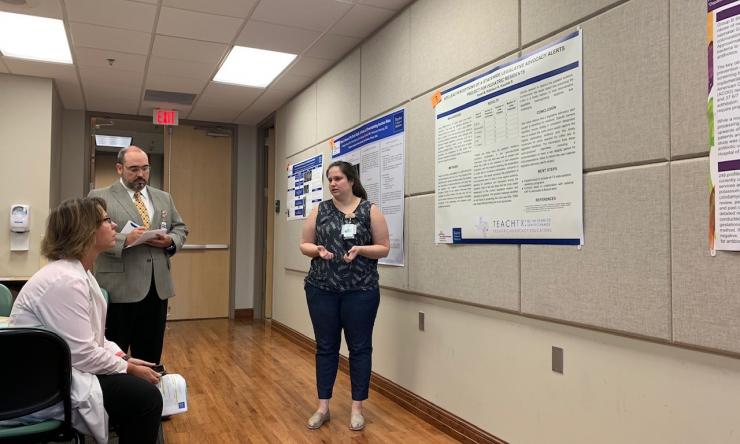 Dr. Meagan-Vacek, (Class-of-2021) presenting her scholarly work at CHofSA Research Symposium 2019 Dr. Meagan-Vacek