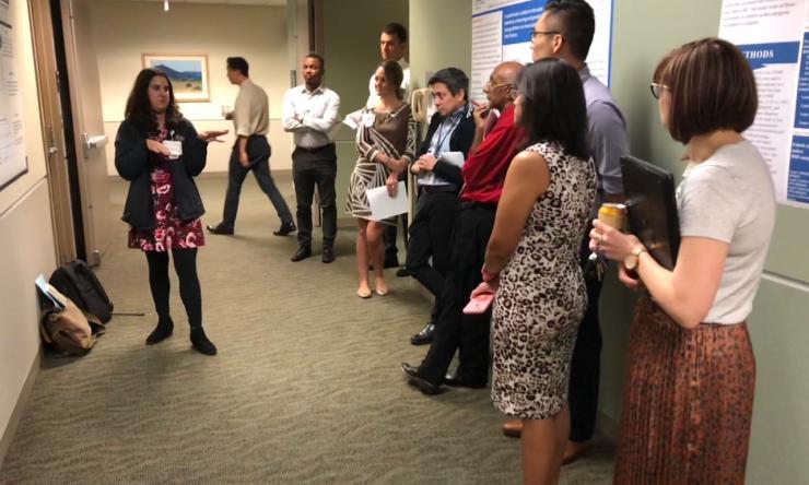 Dr. Nathalie Tiberio (Class-of-2020), presenting her scholarly work at the CHofSA Research Symposium 2019 Dr.-Nathalie-Tiberio