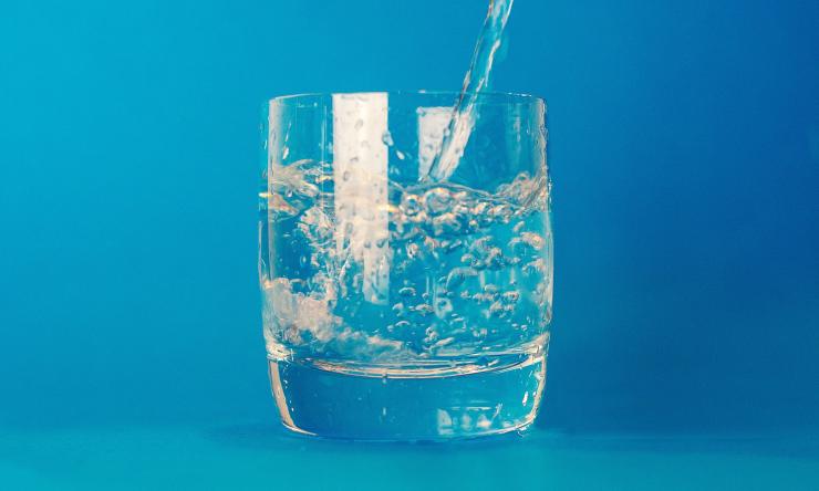 small glass of water
