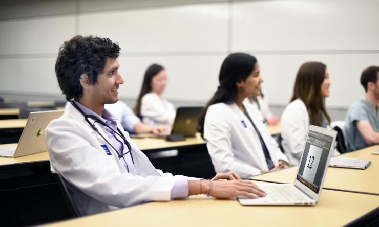 Baylor College of Medicine students attend class