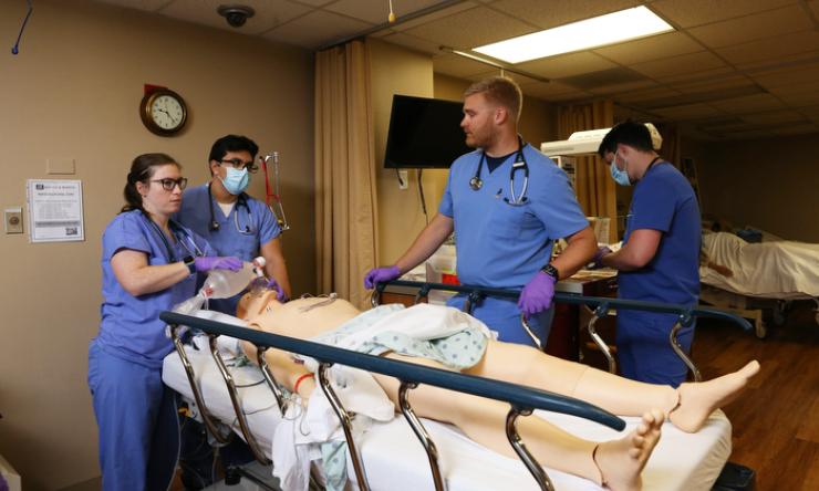 A photo of the simulation lab at McLane Children's Hospital in Temple.