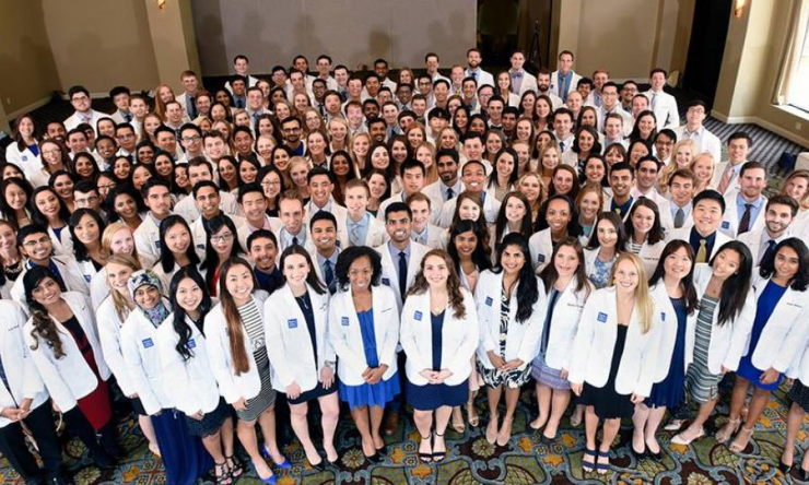 Group photo of medical school students